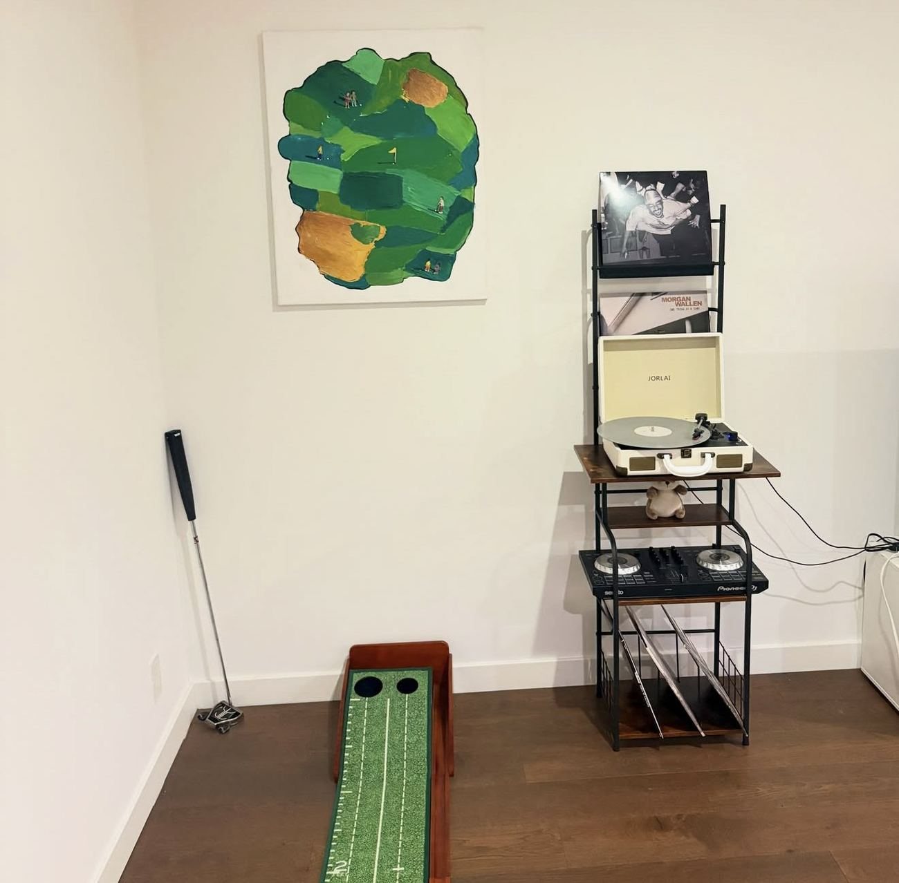 Body of Work II golf painting in a private collection